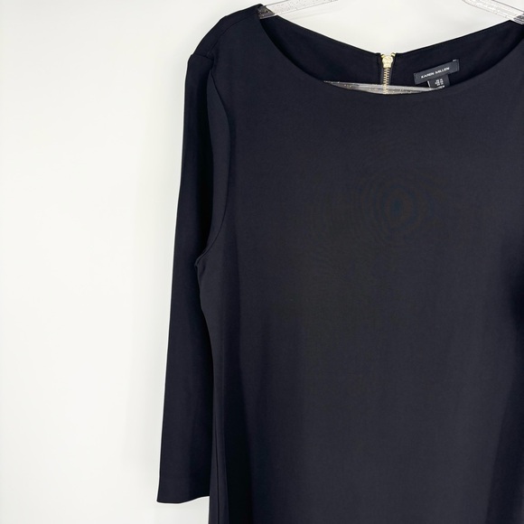 Karen Millen Black Dress Sheath Long Sleeve Size 12 - Picture 2 of 10